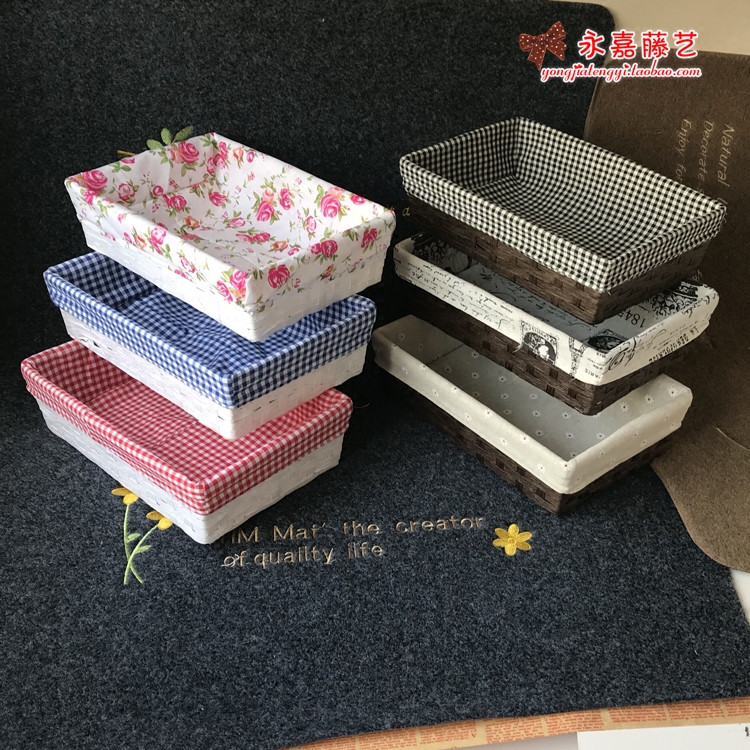 手工编织筐零食化妆品收纳筐草编果盘储物篮藤编收纳盒布艺收纳篮|msdalam kategori penyatuan simpanan, Rumah Storage Appliances, tong simpanan, Zangyi setong - dari Buy2taobao.com untuk memberikan perkhidmatan ejen Taobao profesional membeli