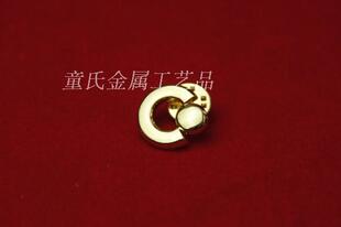 新款中国人寿保险司徽 厚款 金色司徽  立体 定做个性徽章