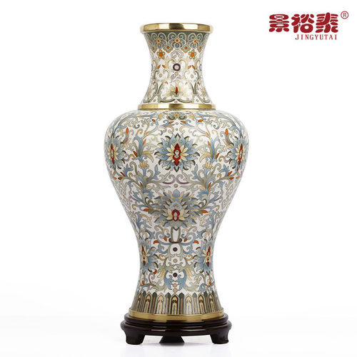 北京特色工艺礼品景泰蓝花瓶大唐风韵花纹铜家居饰品掐丝珐琅摆件 - 封面