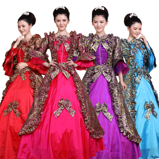 新款欧式宫廷装俄罗斯欧洲女宫廷朱丽叶服装舞台演出服装摄影楼