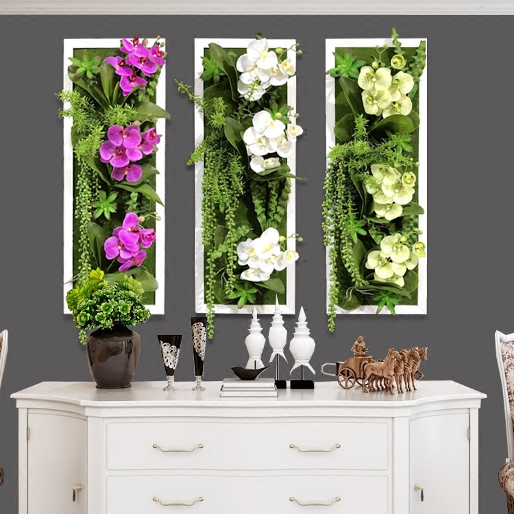 田园风格仿真多肉植物壁挂客厅沙发背景墙挂件卧室墙上绿植装饰品