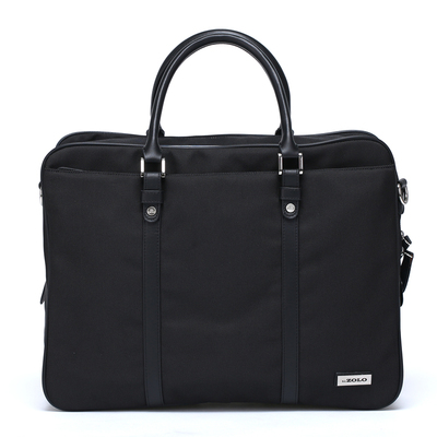 横款单肩休闲风商务牛津布公文包