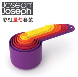 英国joseph joseph 彩虹量勺8件套装 量勺组 厨房西餐测量工具