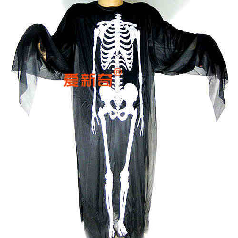 爱新奇  舞会万圣节服装服饰成人儿童 骷髅鬼骨架鬼衣服 海盗鬼衣