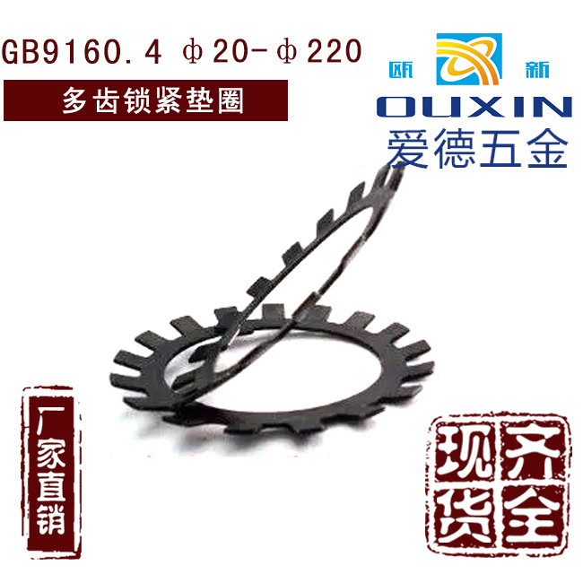 GB9160.4多齿锁紧垫圈止动垫片多齿圆螺母配用止退垫圈ф100ф220