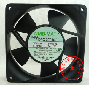 NMB 12025 200V 11/14W 4710PC-20T-B30 交流风扇4710PS-20T-B30