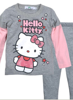 HelloKitty外贸春秋卡通家居服