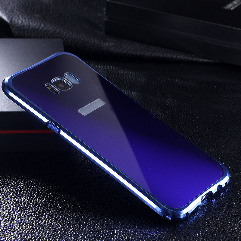 iy Rainbow Aluminum Metal Bumper Dazzle PC Back Cover Case for Samsung Galaxy S8 Plus & Galaxy S8