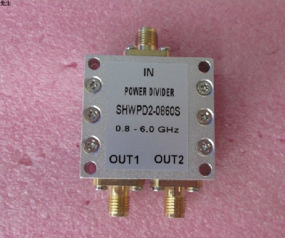 SHWPD2-0860S 0.8-6GHzWIFI 测试 一分二 2.4G 5.8G射频功分器