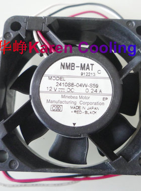原装NMB 6025 12V 0.24A 2410SB-04W-s59散热风扇06025SS-12N-AT