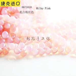 6*8mm捷克胖水滴珠.进口珠.火烧玻璃珠.复古.多色.彩色(10686B)