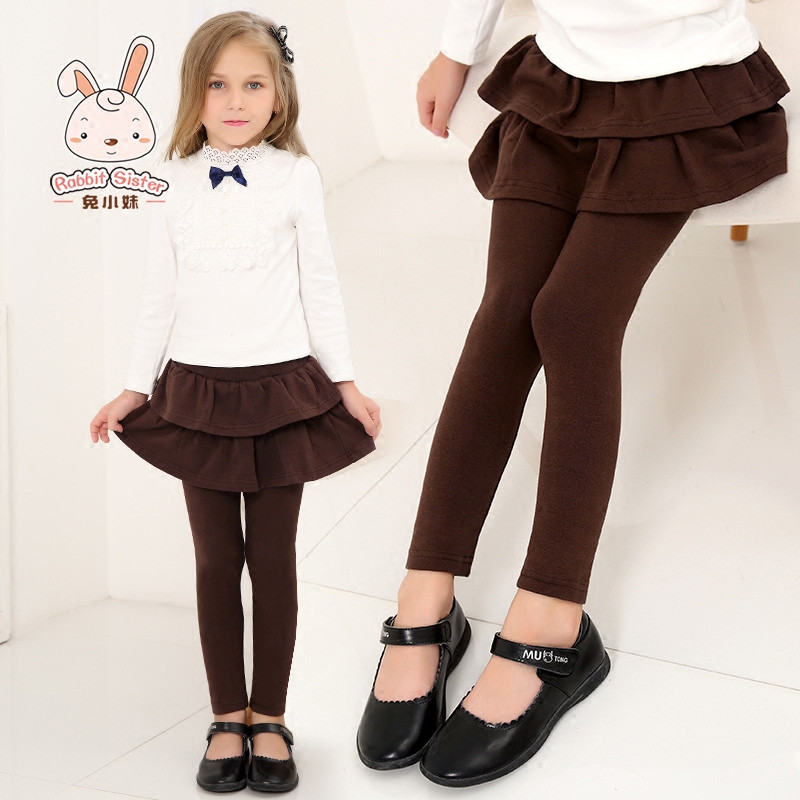 Pantalon fille RABBIT SISTER en mélange - Ref 2060654 Image 1