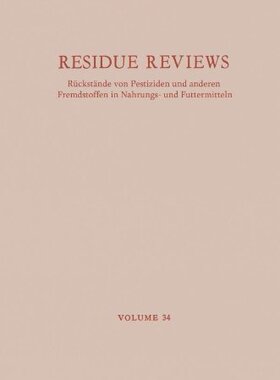 【预售】Ruckstande Von Pestiziden Und Anderen Fremdsto...