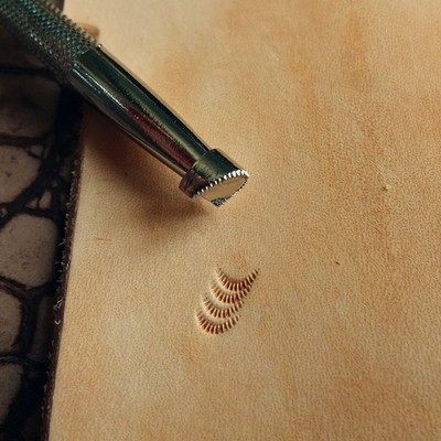 皮雕皮艺印花工具铸造型新品DIY手工皮革压花印章花梗印刻U857