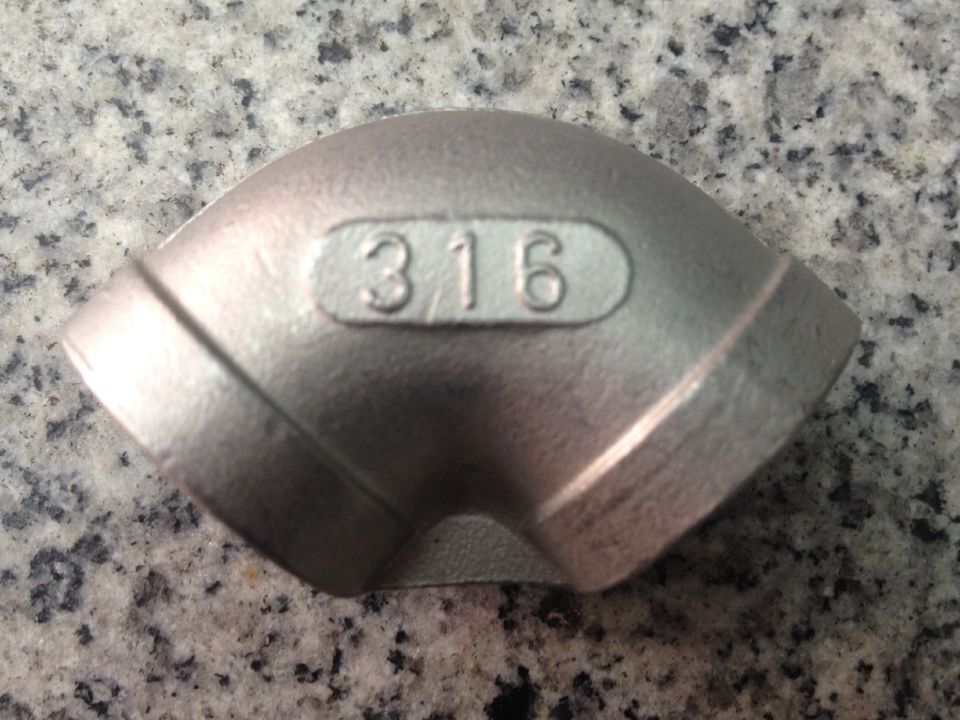 正宗不锈钢316内丝弯头 90度螺纹弯头 内螺纹弯管1分 2分 1寸 4寸