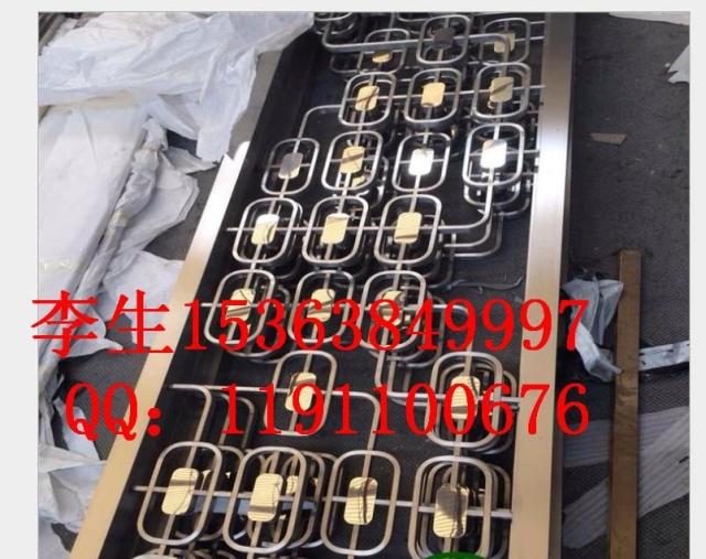 彩色不锈钢镂空加工 黑钛金 钛金 玫瑰金 屏风