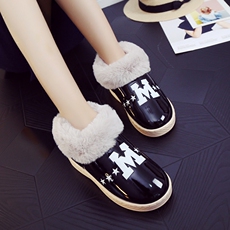 Pantoufles enfants en suède pour hiver - semelle autre - Ref 1006096 Image 8