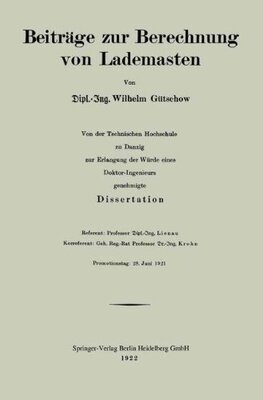 【预订】Beitrage Zur Berechnung Von Lademasten