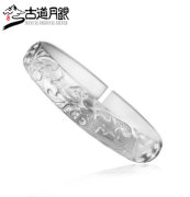 Road old S990 pure silver bracelet silver bracelet in Sterling Silver the Moon Fook words MOM older gifts 1200