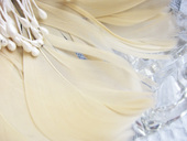 630Olive Des Olive发饰宴会羽毛网纱发箍蝴蝶结发夹胸花头饰两用