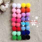 15mm高弹毛毛球毛绒球 25个 手工diy手机壳饰品配件发饰材料