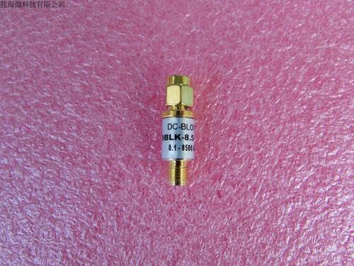 DBLK-8.5-SMF  0.1-8500MHz  50V   2W  射频微波同轴隔直器 直流阻断器 型号：DBLK-8.5-SMF 频率范围：0.1-8500MHz 电压：50V 插损：＜0.5dB  驻波：＜1.25 功率：2W