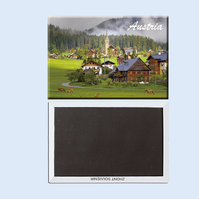 奥地利风光冰箱贴 自由的生态农场美景 磁贴 家居小摆件22760