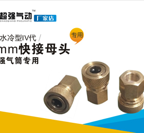 高压打气筒30mpa通用型8mm快接母头全铜加厚高压软管气瓶快速接头