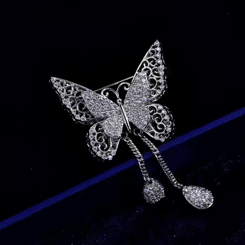 Broche femme en Zircon diamant - Ref 1171267 Image 4
