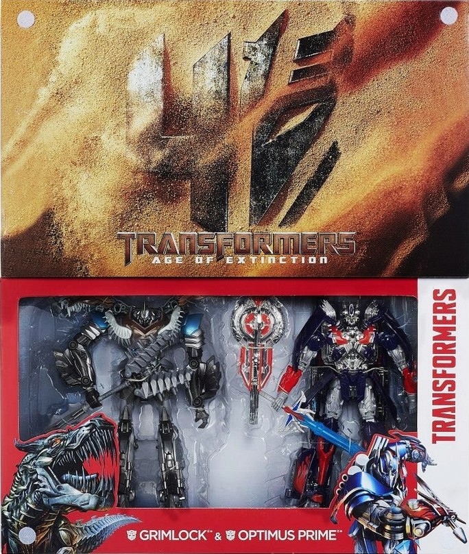 O乐翻天O 变形金刚 电影4 电镀金属色 L级钢索钢锁擎天柱 铂金套