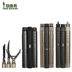 自由兵户外 魔形系列中部组件多功能折叠锹铲加长配件杆组合工具