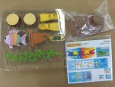 Игрушки для кукольных домиков 日本epoch森林家庭玩具森林家庭岛公园零件 Sylvanian