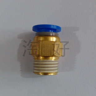 气动快插快速气管接头PC8/10/12-M8 M10 M12 M14 M16公制螺纹直通