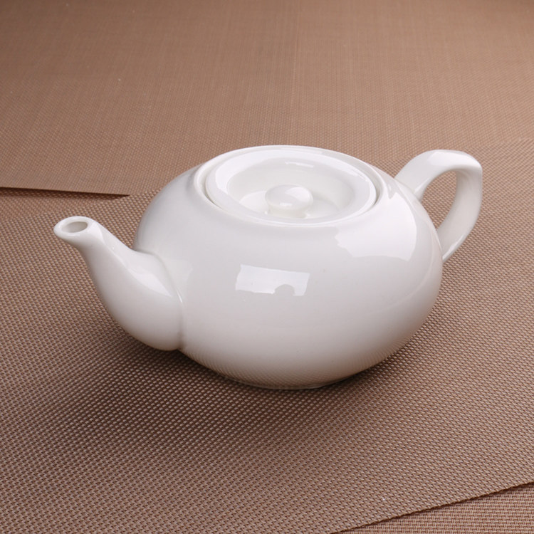 酒店用品陶瓷餐具批发镁骨白瓷陶瓷茶壶咖啡壶 平嘴柿壶 弯嘴柿壶,餐饮具,茶壶,淘宝优惠券,粉丝福利购,淘宝优惠卷