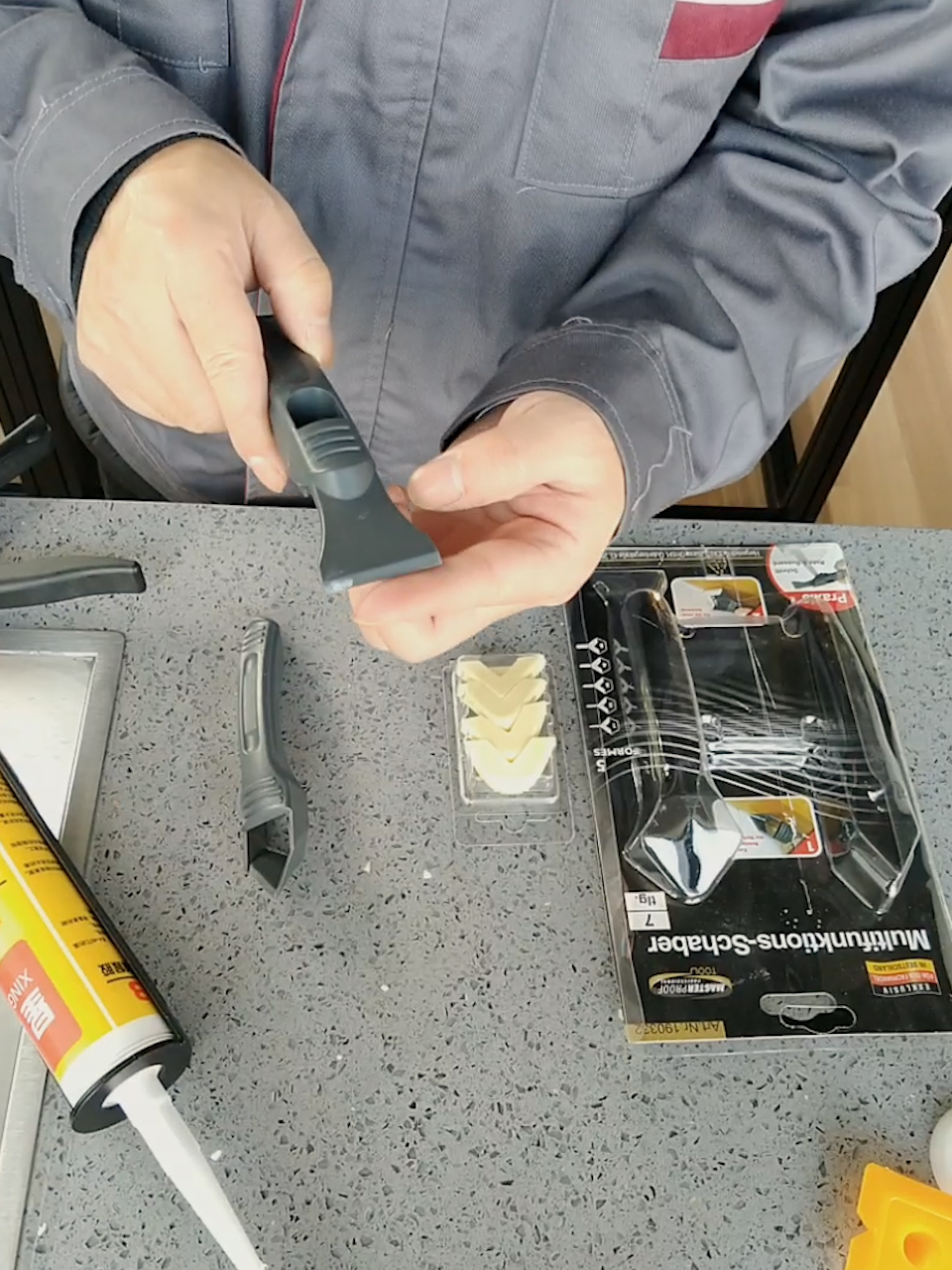 Maxide multi-function scraper glass rubber scraper Glass rubber scraper Glass rubber knife Glass rubber scraper trimming device