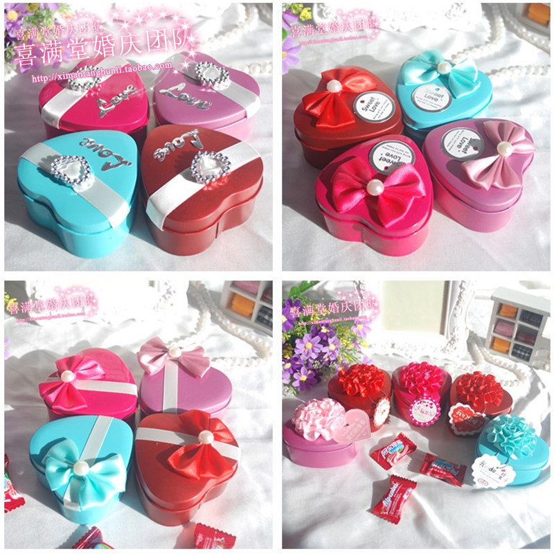 结婚庆用品婚礼马口铁喜糖盒子个性糖果包装盒创意欧式铁盒礼品盒
