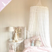 Milky garden tùy chỉnh lãng mạn phòng công chúa phòng trẻ em giường ren trắng tài khoản giường - Bed Skirts & Valances rèm treo giường ngủ