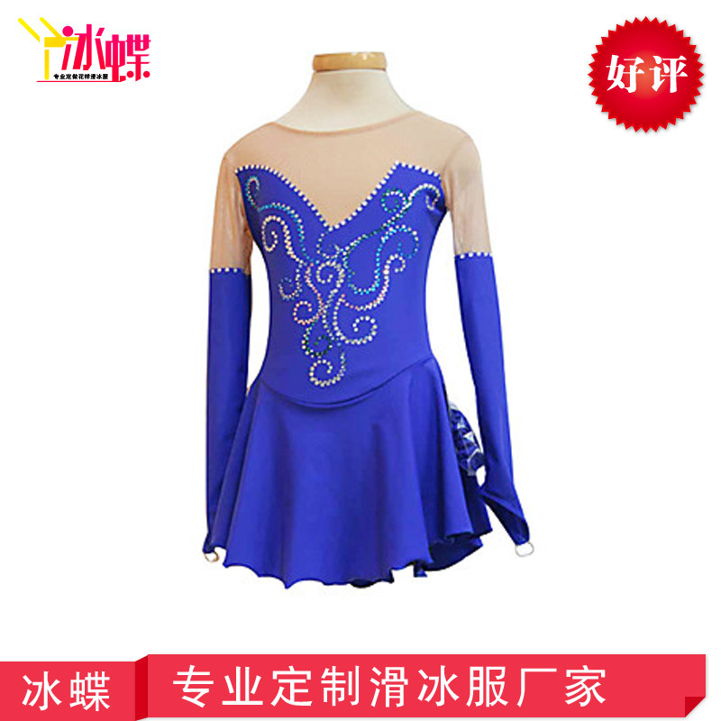 Ice Butterfly blue Skate clothing Pattern Skating clothing children Game service Skate clothing Costumein the Sports/Yoga/Fitness/Fans supplies , Ice hockey/Speed ​​Skating/Ice sports , Skate clothing  category - from Buy2taobao.com to provide professional Taobao agent buy service
