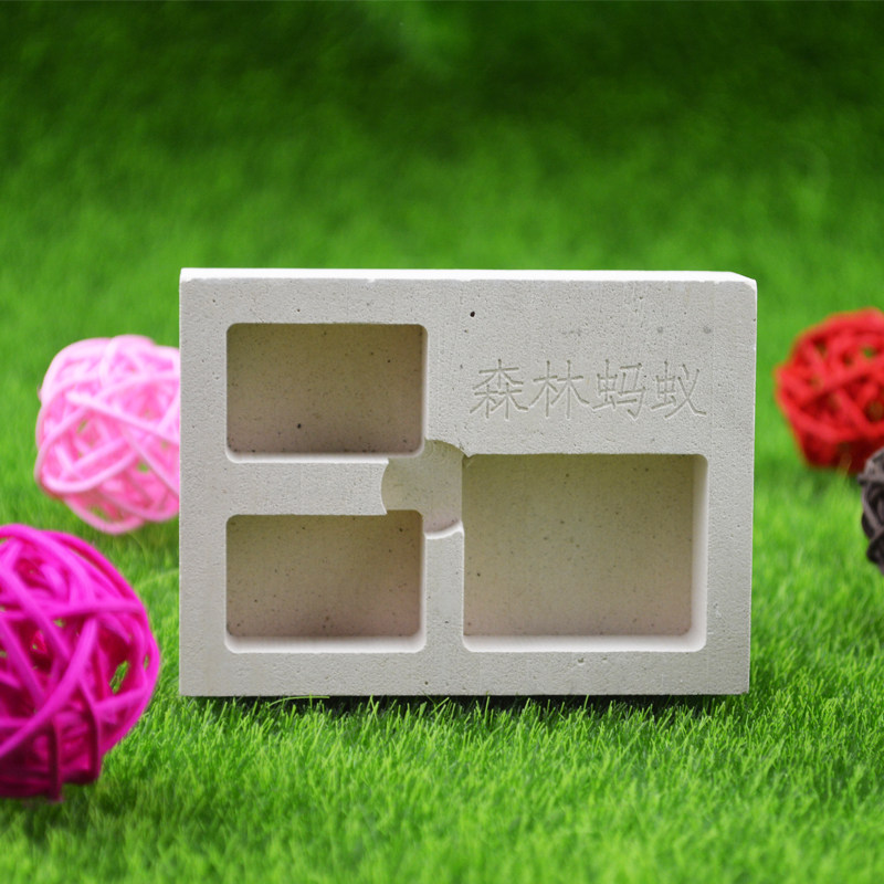 施王蚁馆 diy生态蚁巢石膏 小石膏 90度多个互相连接 造景买3送1