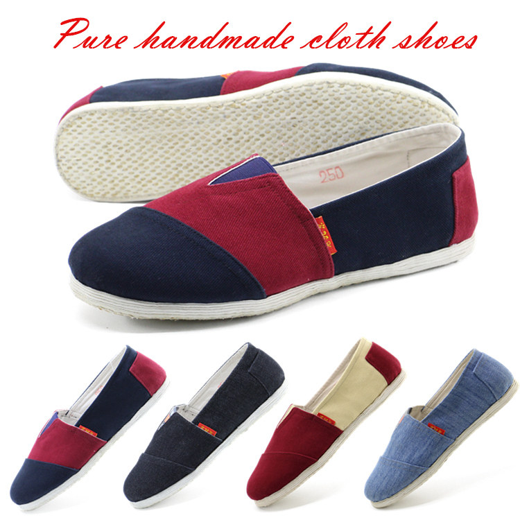 2019新款老北京手工千层底布鞋男款透气舒适全棉休闲懒人舒适单鞋