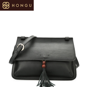 Honggu red Valley woman counters authentic 2015 fall/winter new style leather Crossbody tassel shoulder bag 6720