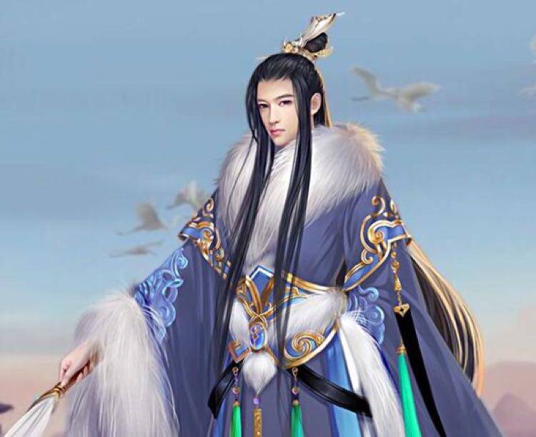 上梳下披发古装假发仿古仿真发