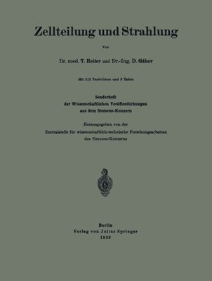 【预订】Zellteilung Und Strahlung: Sonderhef...