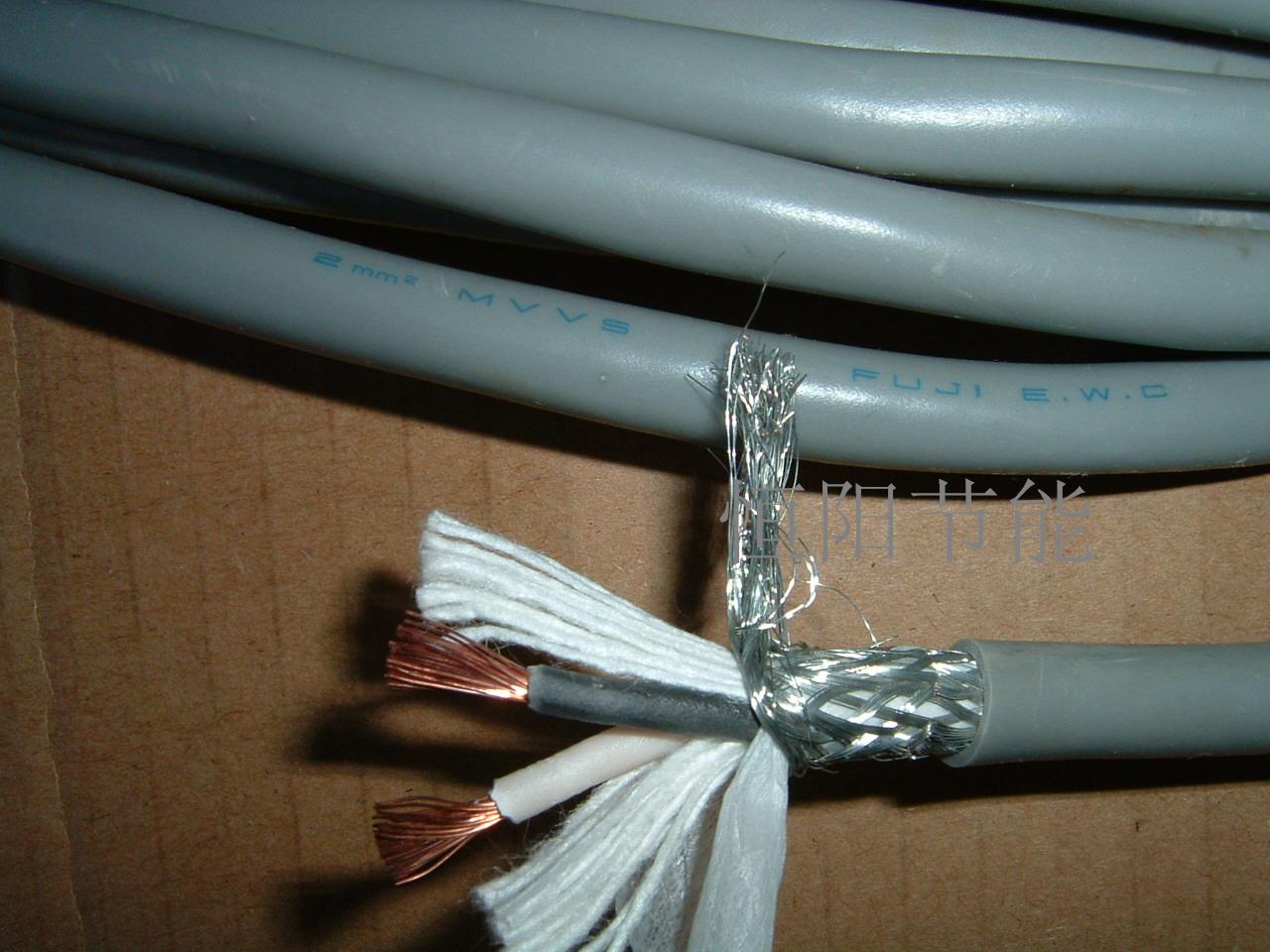 8.5mvvs日本进口FUJI 2芯2平方双绞屏蔽线 电源线 两芯控制线超软
