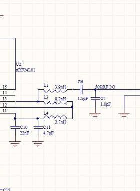 nrf24L01模块PA LNA AWL9232 24L01+PA+LNA LTC5509 DC25-73 SPDT