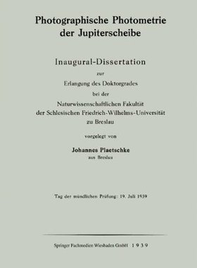 【预订】Photographische Photometrie Der Jupi...