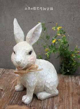 美式乡村风雕刻树脂婚庆工艺品