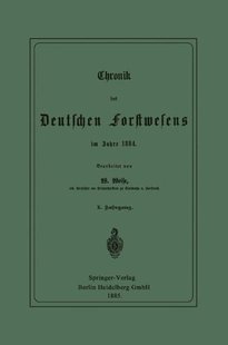 预订 Forstwesens Chronik Deutschen Im... Des