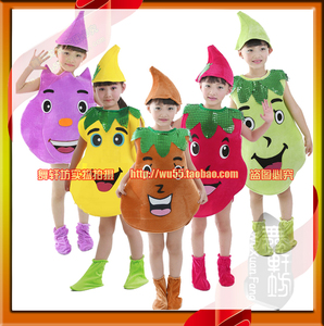 儿童蔬菜表演服土豆南瓜葫芦红薯番薯冬瓜洋葱表演服亲子装成人