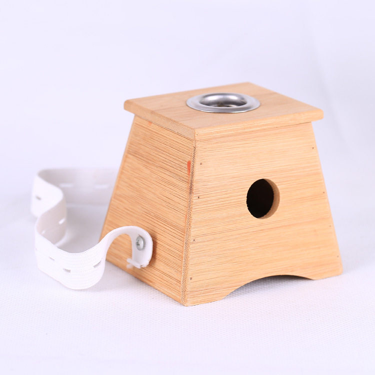 加厚竹制单孔艾灸盒温灸器艾灸器具艾条艾灸单孔1孔艾灸盒包邮